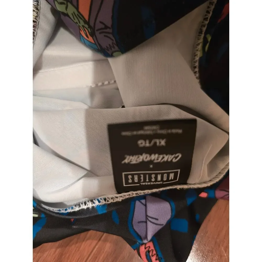 Cakeworthy Universal Monsters AOP Swimsuit NWT Size XL